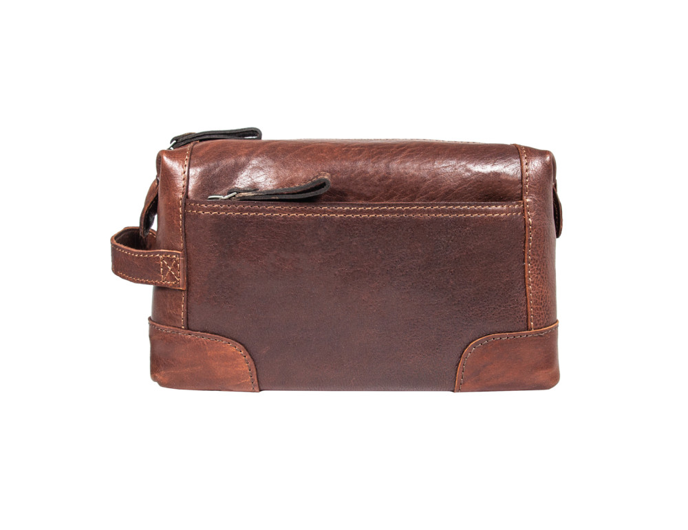 Рудий шкіряний несесер для чоловіків Ashwood 4557 TAN - Фотографія № 4