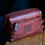 Рудий шкіряний несесер для чоловіків Ashwood 4557 TAN - Фотографія № 107