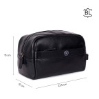 Несесер шкіряний Brampton London Aqualuxe 64407 BLK (Чорний) - Фотографія № 108