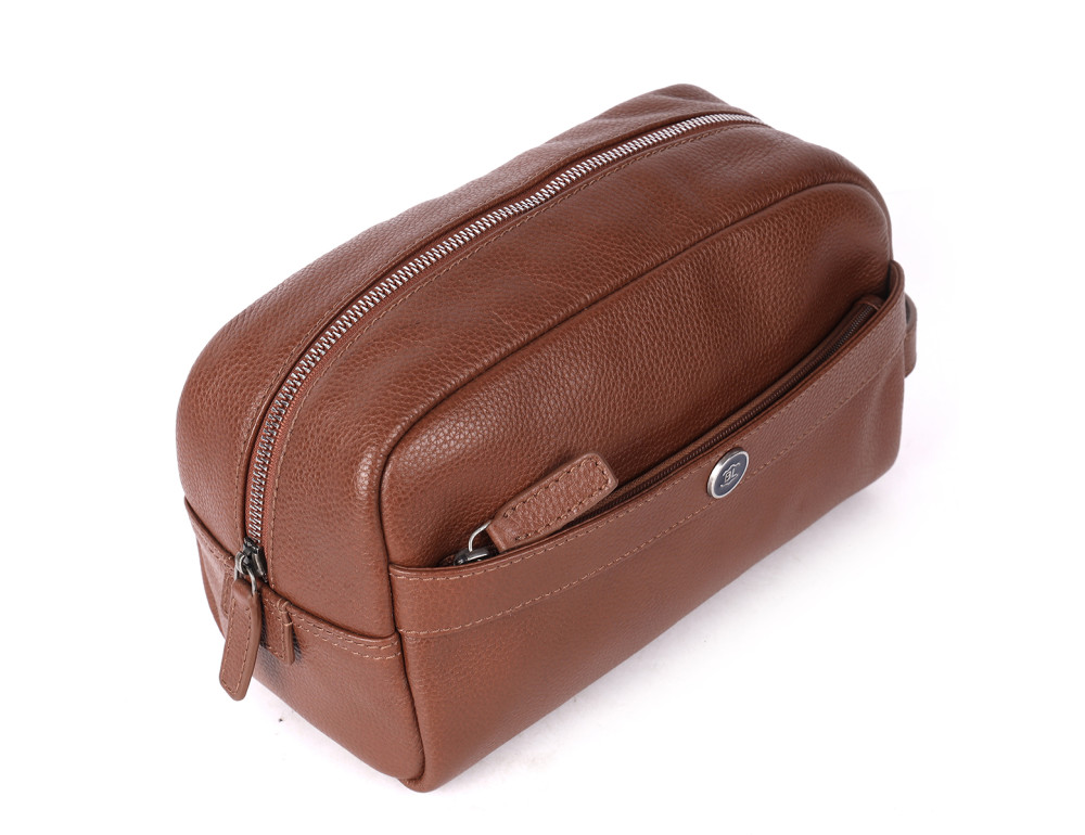 Несесер шкіряний Brampton London Aqualuxe 64407 TAN (Рудий) - Фотографія № 3