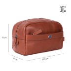 Несесер шкіряний Brampton London Aqualuxe 64407 TAN (Рудий) - Фотографія № 107