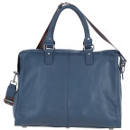 Дорожня сумка з натуральної шкіри Brampton London Weekender 64807 NAVY - стиль і комфорт в дорозі - Фотографія № 102