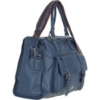 Дорожня сумка з натуральної шкіри Brampton London Weekender 64807 NAVY - стиль і комфорт в дорозі - Фотографія № 103