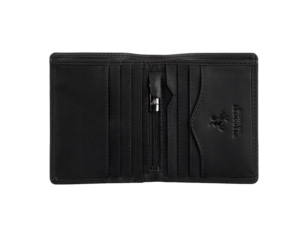 Мужской кожаный кошелек Visconti 705 Arrow Matte Black с RFID-защитой - Фото № 2