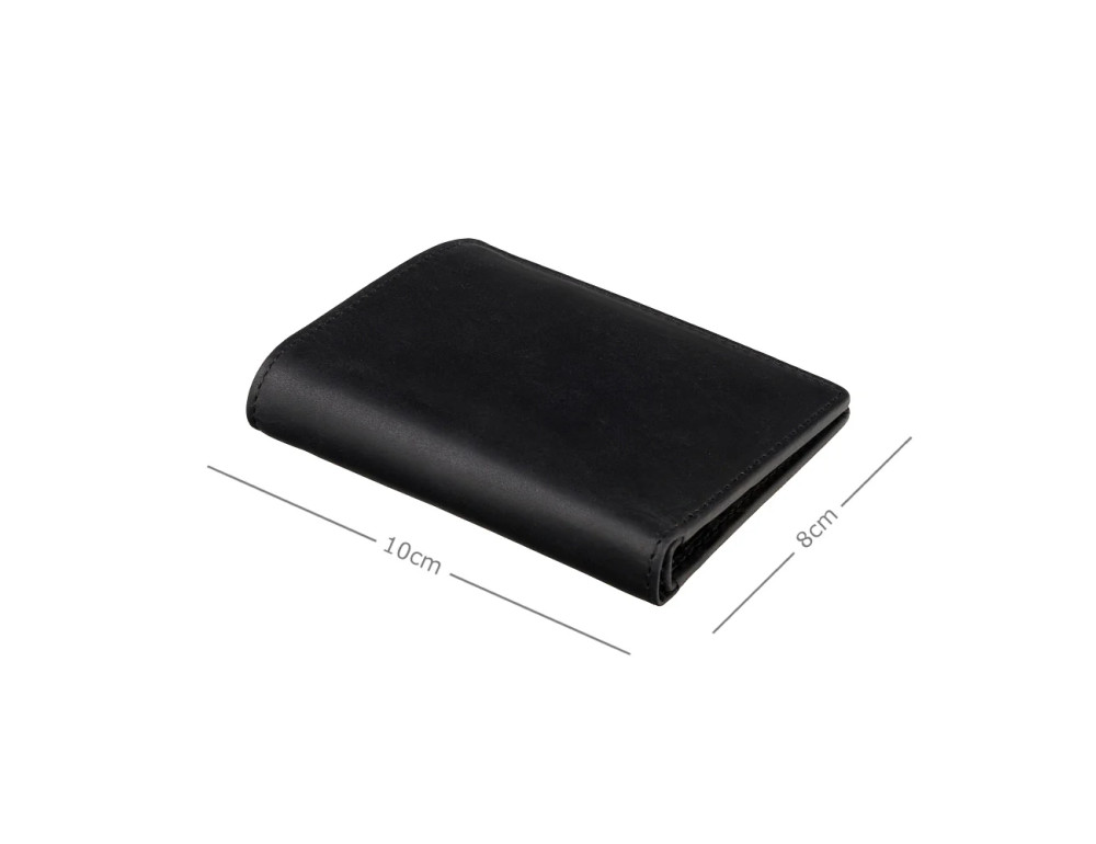 Мужской кожаный кошелек Visconti 705 Arrow Matte Black с RFID-защитой - Фото № 4
