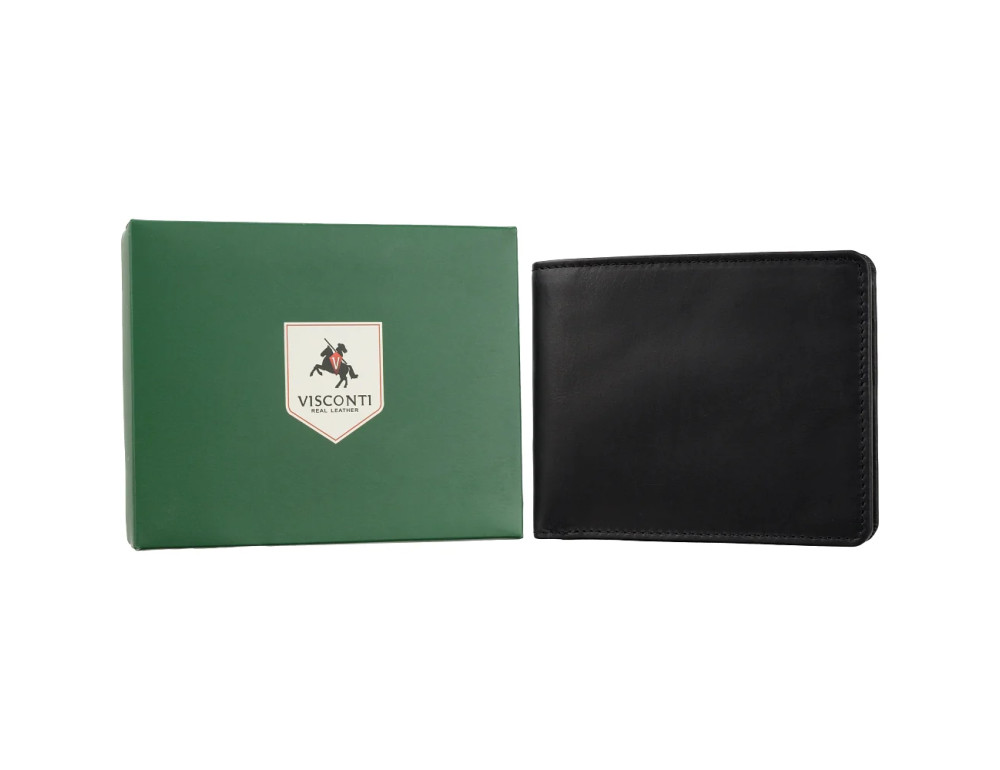 Чоловічий гаманець Visconti 707 Shield Matte Black з RFID-захистом - Фотографія № 6
