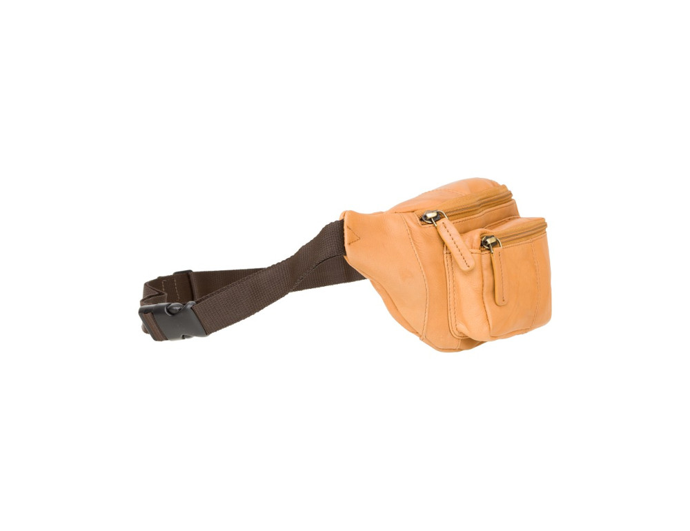 Світло-коричнева шкіряна сумкм на пояс Visconti 720 SND Bumbag - Фотографія № 2