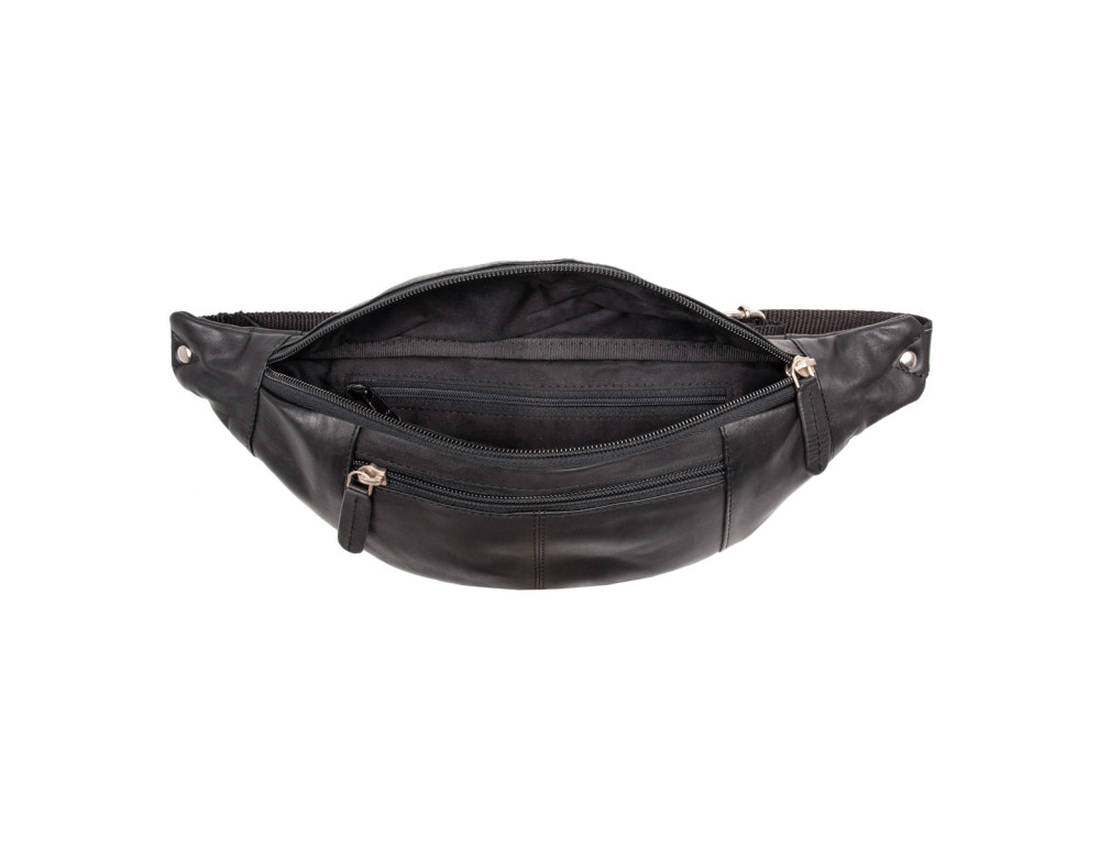 Чорна напоясний сумка Visconti 721 BLK Bumbag Large (Black) - Фотографія № 7
