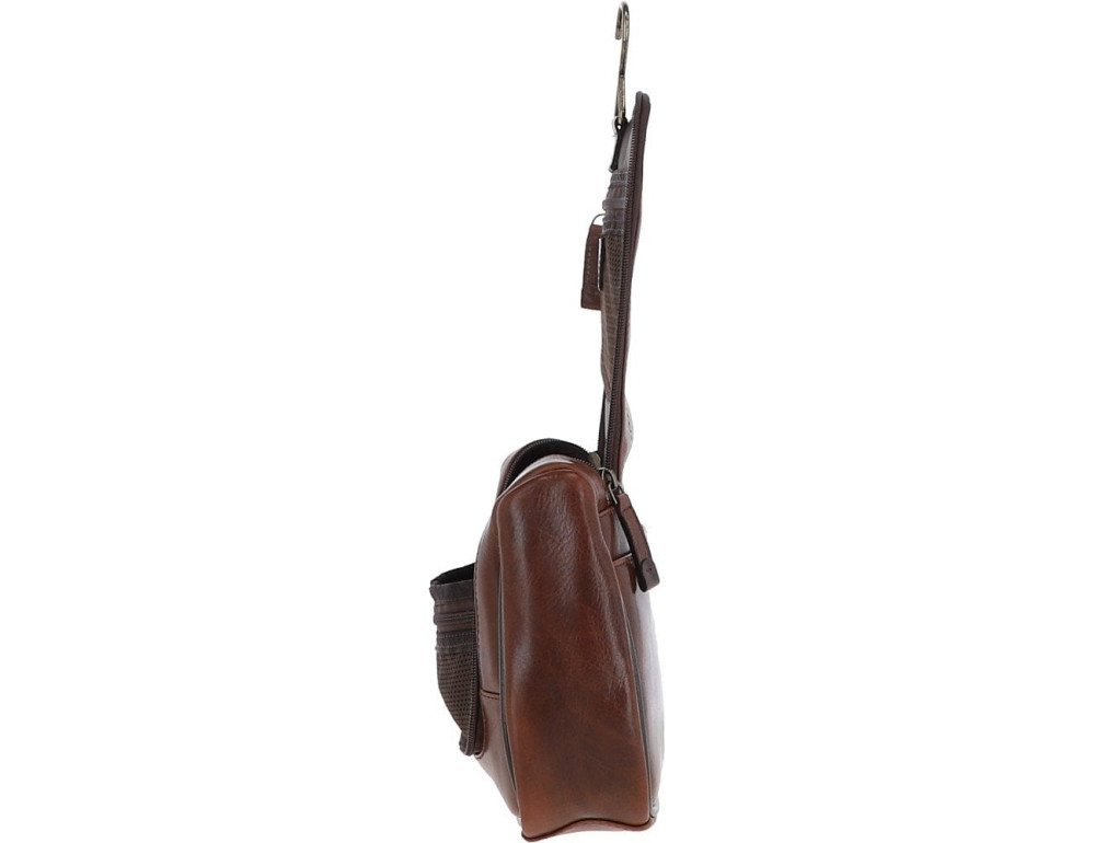 Коричневий несесер із натуральної шкіри Ashwood 8140 BRN - Фотографія № 4