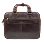 Шкіряна сумка для документів коричневого кольору Ashwood 8143 Brown - Фотографія № 103