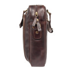 Шкіряна сумка для документів коричневого кольору Ashwood 8143 Brown - Фотографія № 104