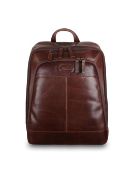 Тёмно-коричневый кожаный рюкзак мужской Ashwood Leather 8144 Brown