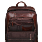 Темно-коричневий рюкзак шкіряний чоловічий Ashwood Leather 8144 Brown - Фотографія № 102