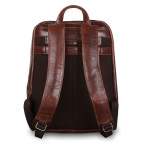 Темно-коричневий рюкзак шкіряний чоловічий Ashwood Leather 8144 Brown - Фотографія № 103