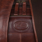 Темно-коричневий рюкзак шкіряний чоловічий Ashwood Leather 8144 Brown - Фотографія № 104