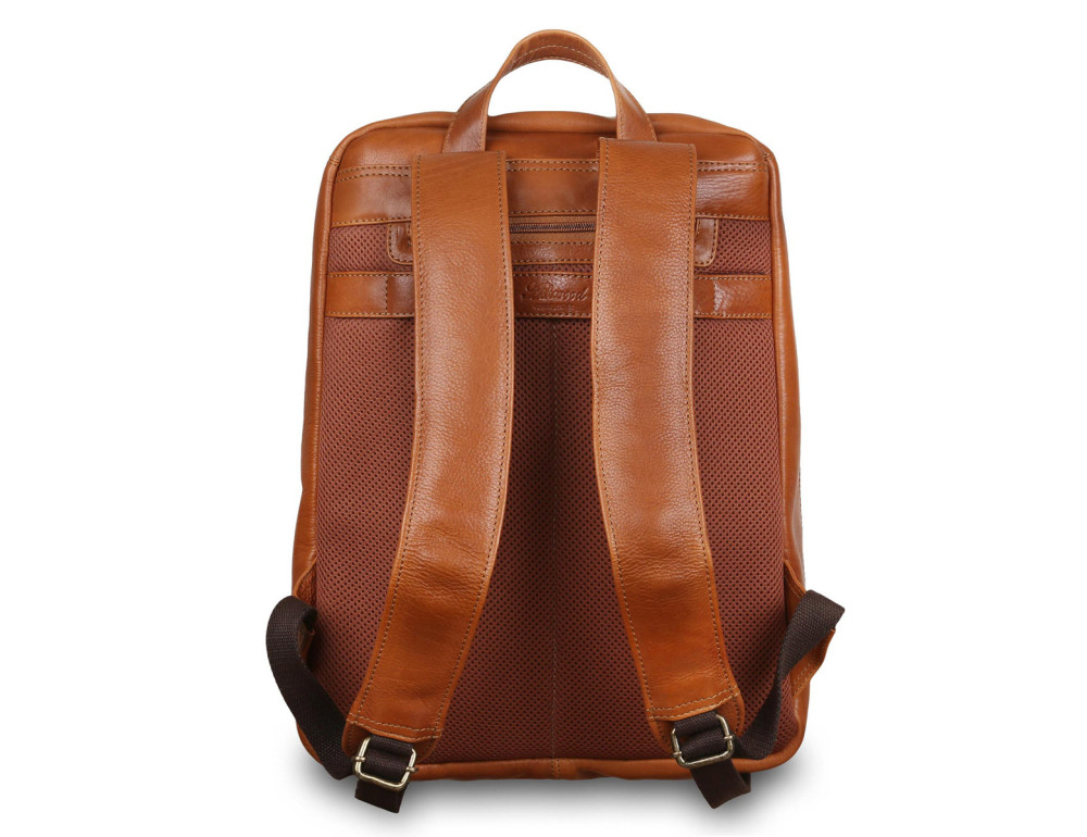 Світло-коричневий шкіряний чоловічий рюкзак Ashwood Leather 8144 Tan - Фотографія № 3