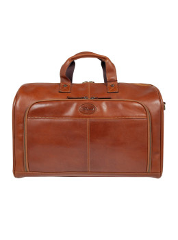 Мужская дорожная сумка из телячьей кожи Ashwood 8150 Tan