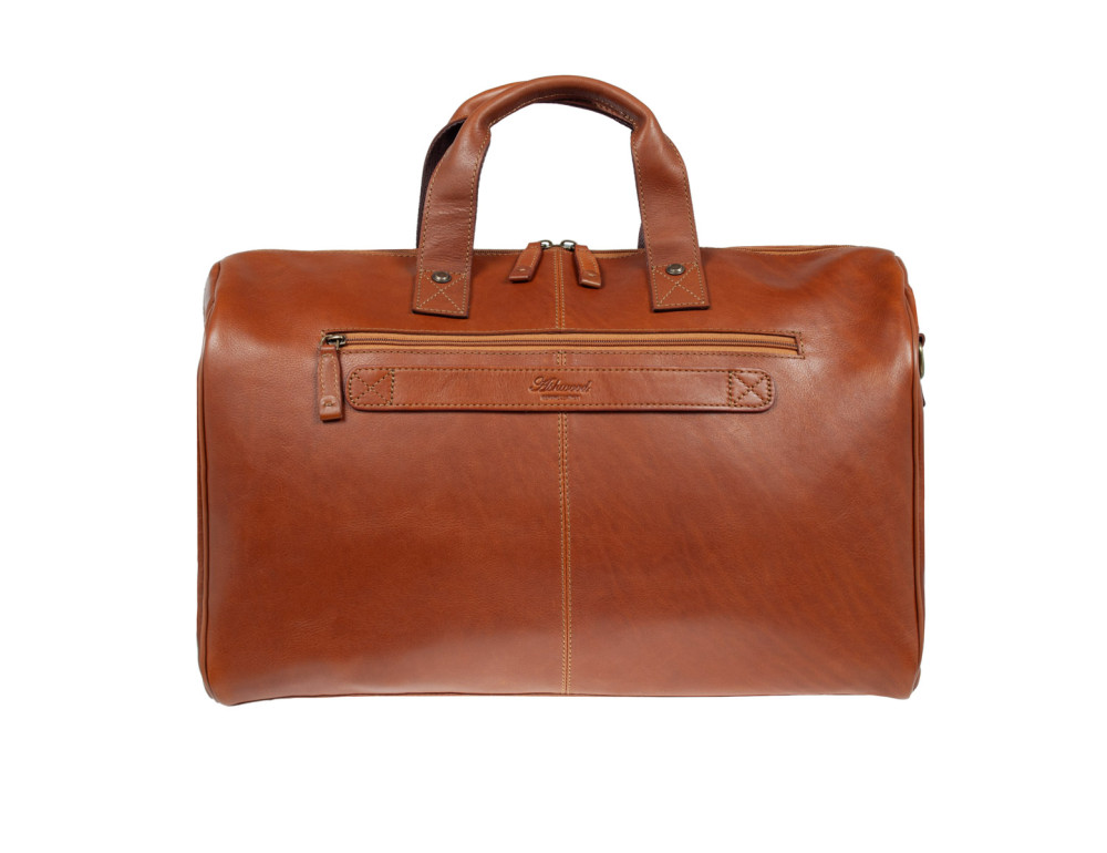 Мужская дорожная сумка из телячьей кожи Ashwood 8150 Tan - Фото № 4