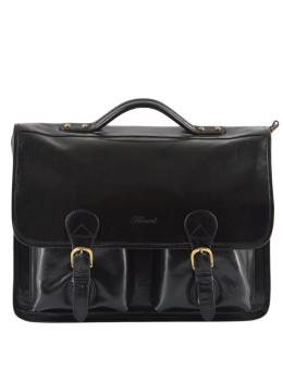 Великий шкіряний портфель Ashwood Leather 8190 Black