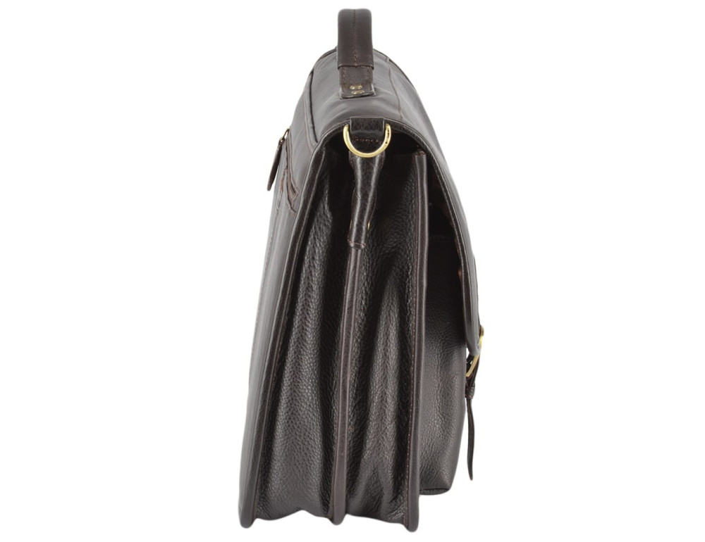 Чоловічий шкіряний портфель Ashwood Leather 8190 BRN - Фотографія № 4