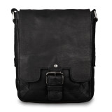 Чоловічі шкіряні сумки через плече Ashwood 8341 Black