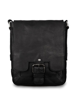 Чоловічі шкіряні сумки через плече Ashwood 8341 Black