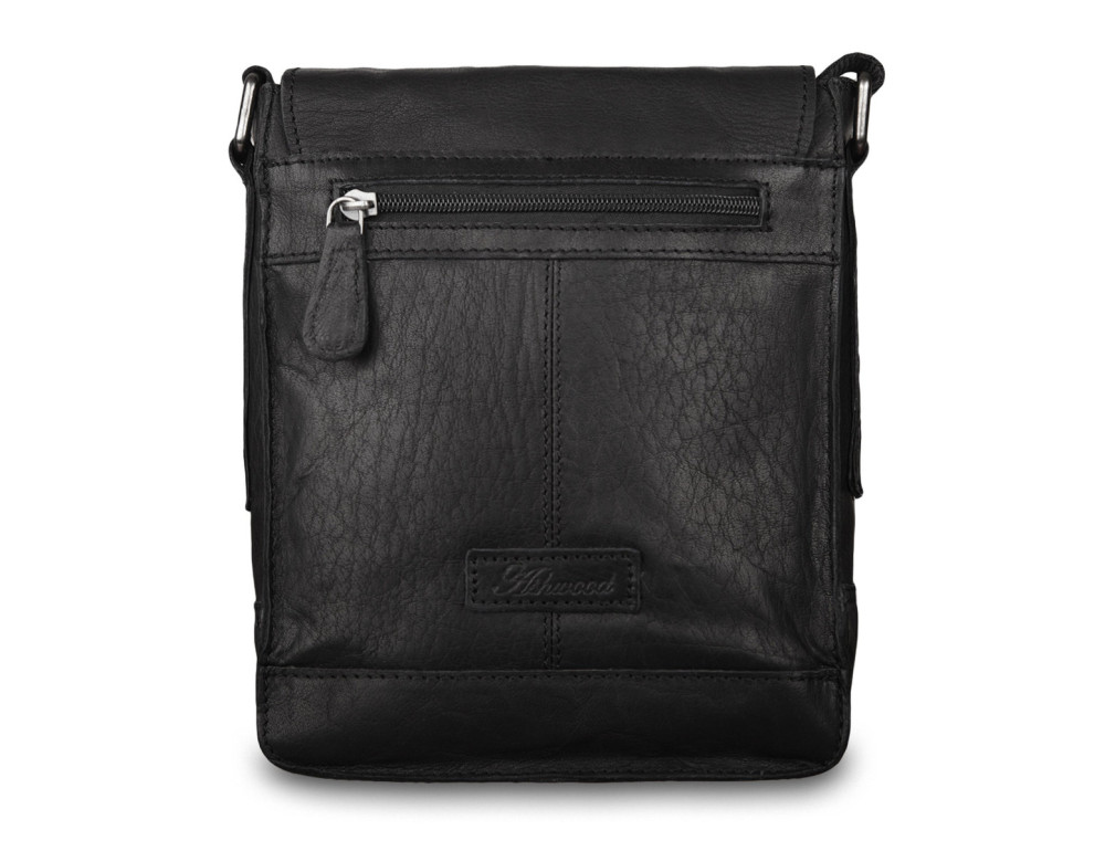 Чоловічі шкіряні сумки через плече Ashwood 8341 Black - Фотографія № 2