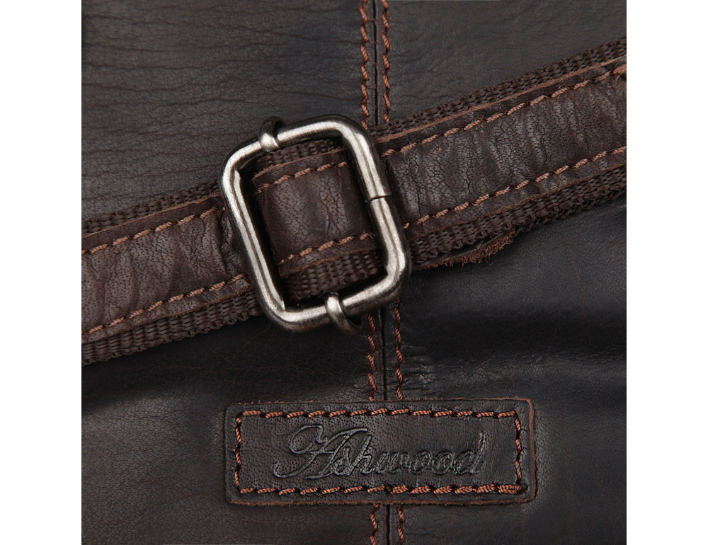 Чоловічі шкіряні сумки через плече Ashwood 8341 BRN - Фотографія № 4