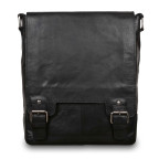 Чоловіча сумка формату А-4 Ashwood Leather 8342 BLACK - Фотографія № 100