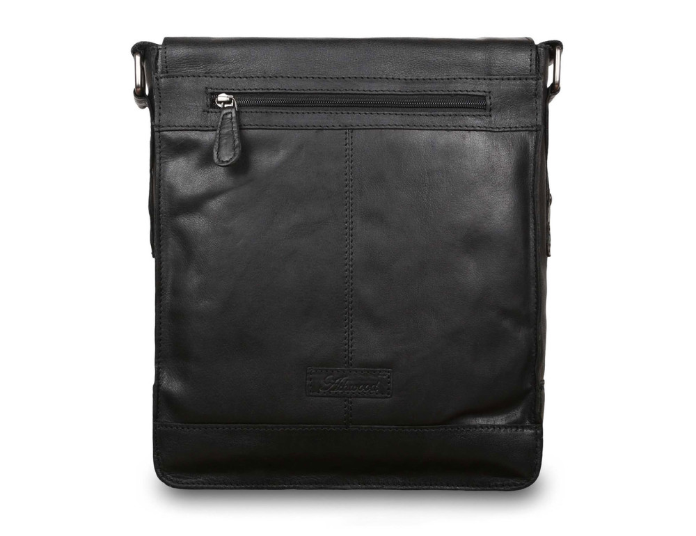 Чоловіча сумка формату А-4 Ashwood Leather 8342 BLACK - Фотографія № 2