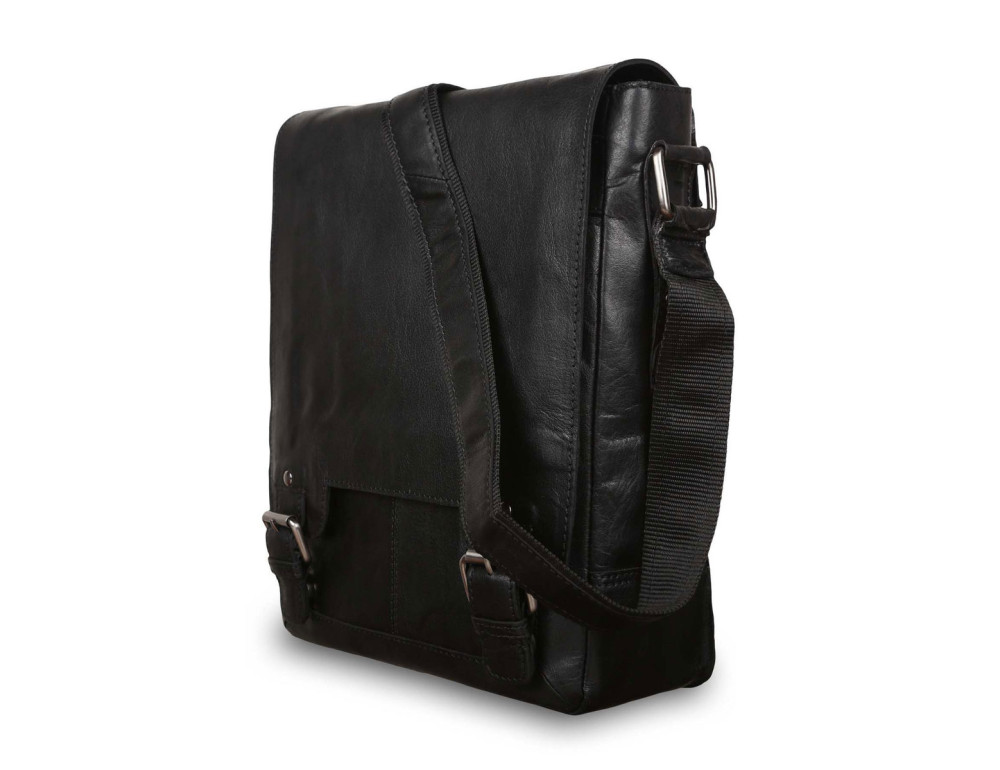 Чоловіча сумка формату А-4 Ashwood Leather 8342 BLACK - Фотографія № 3