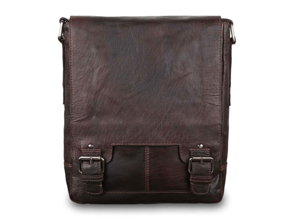 Чоловіча сумка-месенджер формату А4 Ashwood Leather 8342 BRN - Фотографія № 1 Чоловіча сумка-месенджер формату А4 Ashwood Leather 8342 BRN - Фотографія № 1