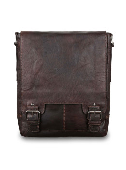 Чоловіча сумка-месенджер формату А4 Ashwood Leather 8342 BRN