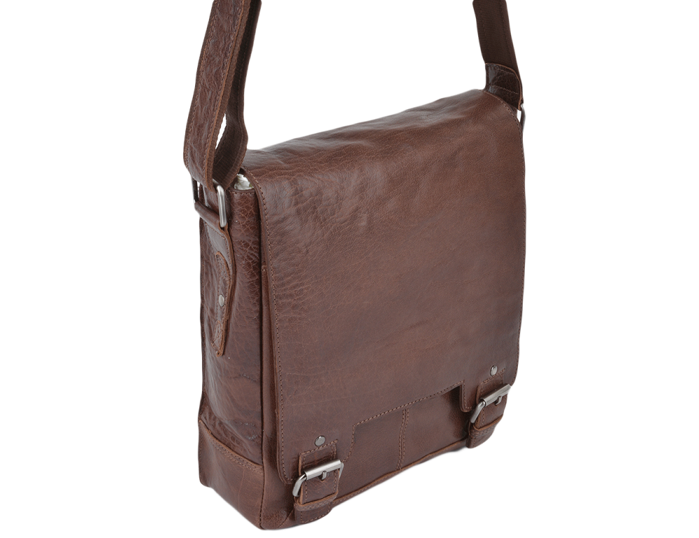Чоловіча сумка через плече А4 Ashwood Leather 8342 Tan - Фотографія № 2