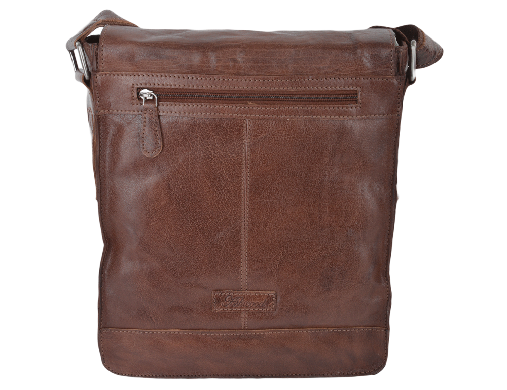 Чоловіча сумка через плече А4 Ashwood Leather 8342 Tan - Фотографія № 3