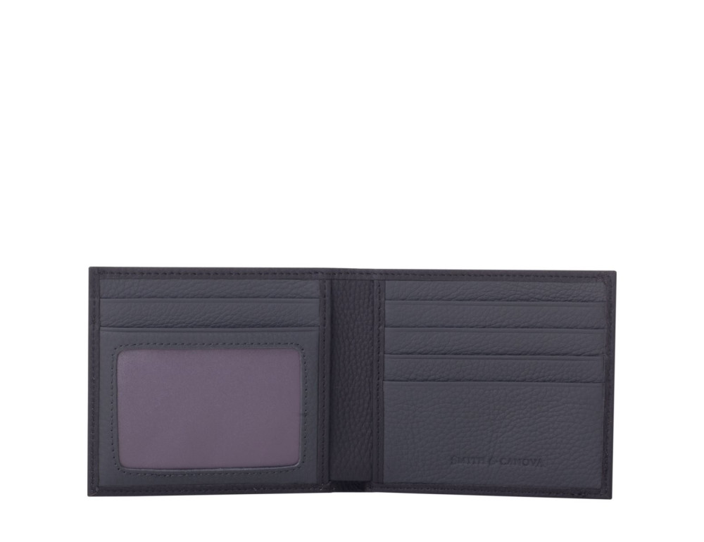 Гаманець чоловічий Smith & Canova 90013 (Black-Grey) - Фотографія № 2