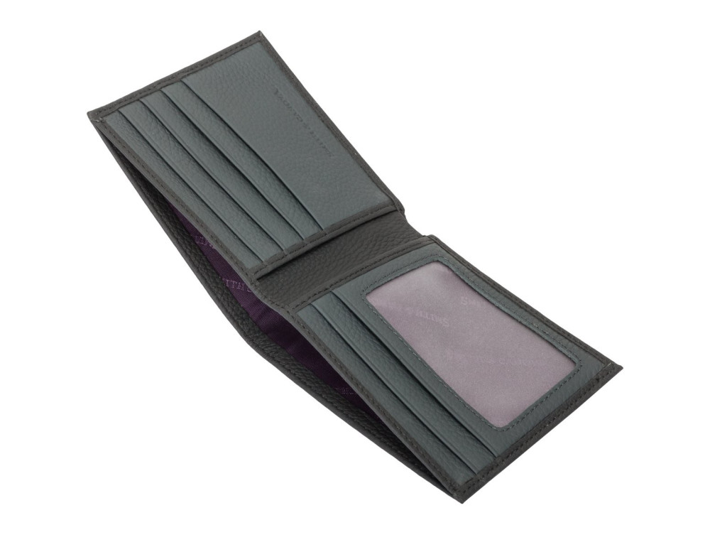 Гаманець чоловічий Smith & Canova 90013 (Black-Grey) - Фотографія № 3