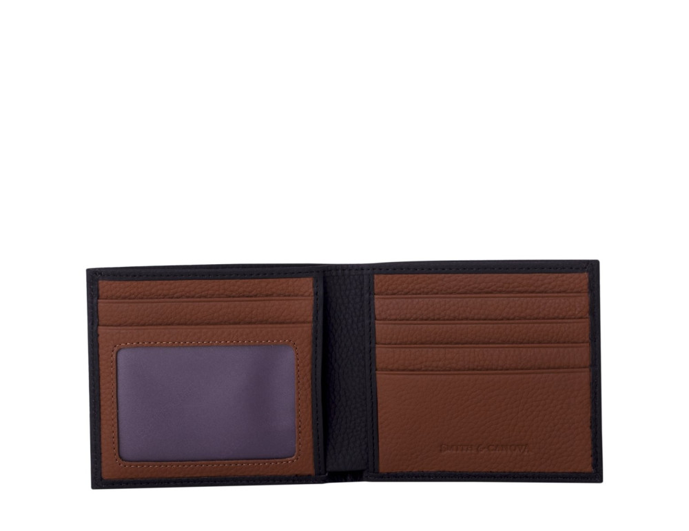 Кошелек мужской Smith & Canova 90013 (Black-Tan) - Фото № 2