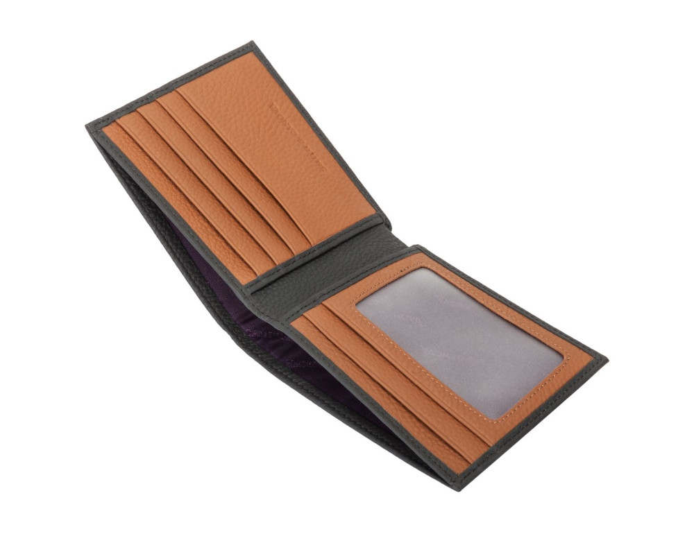 Кошелек мужской Smith & Canova 90013 (Black-Tan) - Фото № 3