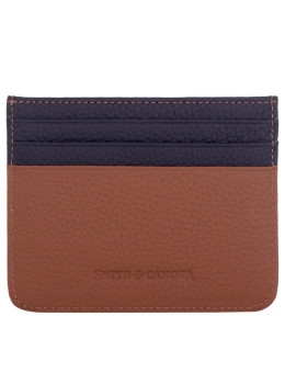 Картхолдер кожаный Smith & Canova 90014 (Black-Tan)