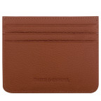 Рыжий кожаный картхолдер Smith & Canova 90014 (Tan) - Фото № 100