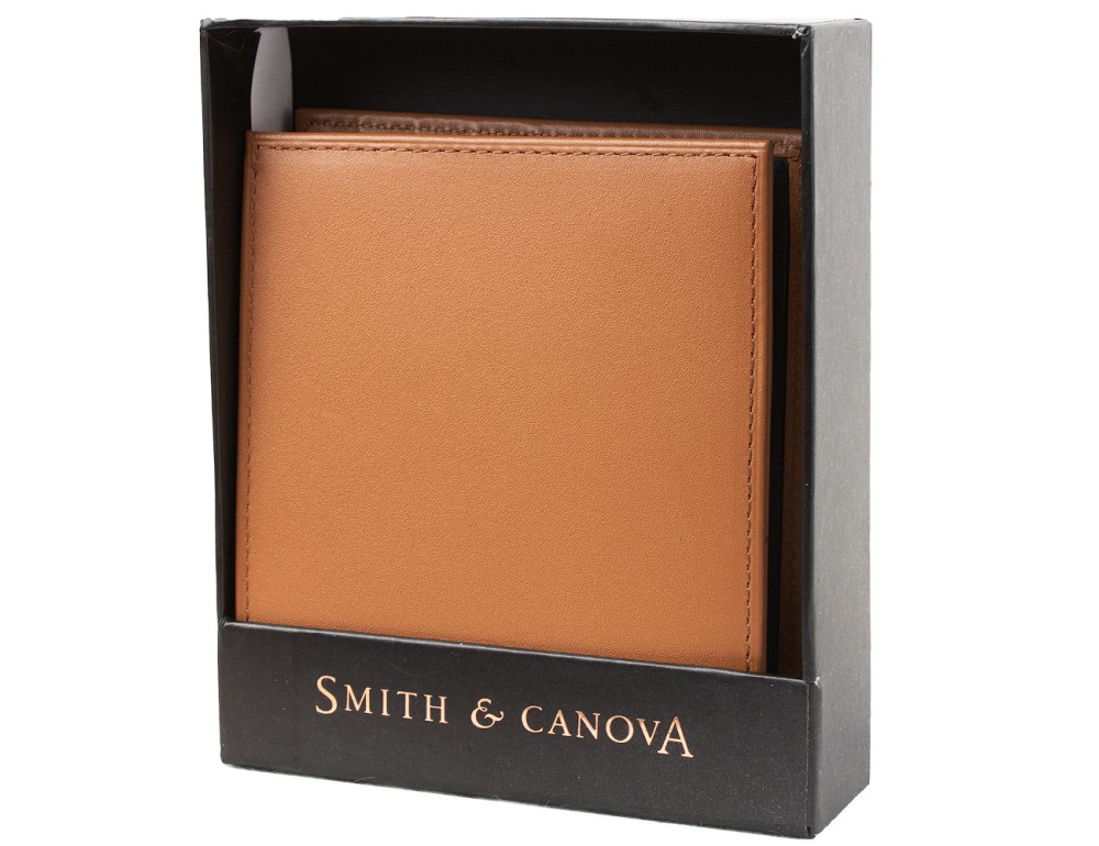 Гаманець чоловічий Smith & Canova 90015 Asquith (Black-Tan) - Фотографія № 5