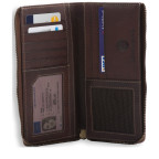 Шкіряний гаманець на блискавці Smith & Canova 92405 Romano (Brown) - Фотографія № 102