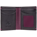 Чорний чоловічий портмоне з натуральної шкіри Visconti AP60 BLK/BG Thun (Black Burgundy) - Фотографія № 101