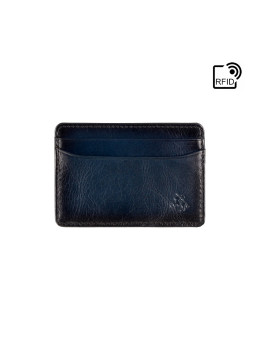 Синий кожаный картхолдер Visconti AT54 BLUE Evan (Burnish Blue)