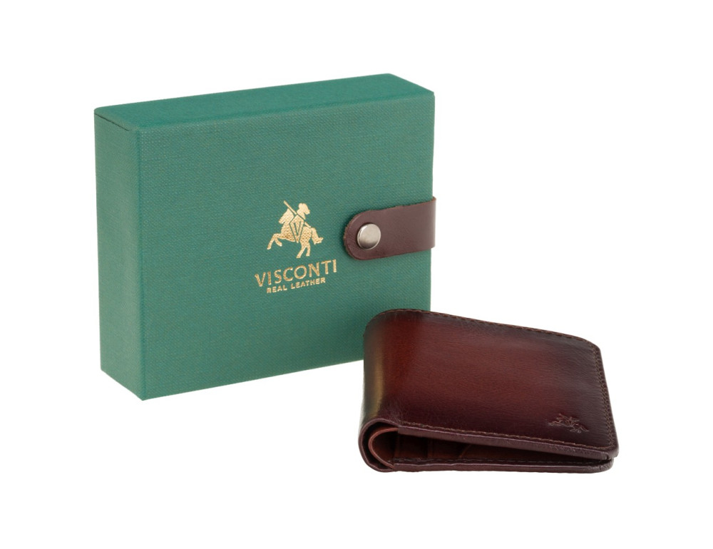 Коричневий гаманець чоловічий Visconti AT56 B / TAN David c RFID Burnish Tan - Фотографія № 5