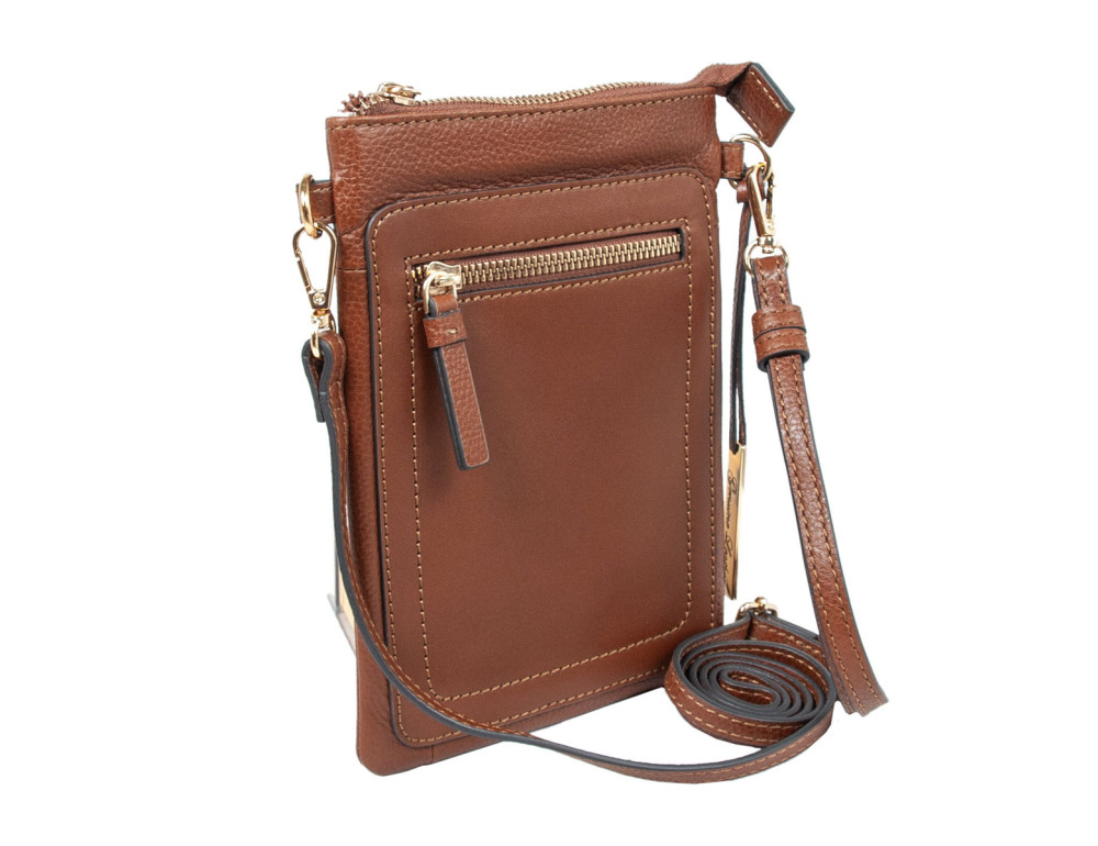 Шкіряна сумка для смартфона Ashwood AZ71 Tan - Фотографія № 3