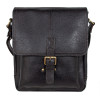 Темно-коричнева шкіряна сумка через плече А4 Ashwood Leather Benjamin Dark Brown
