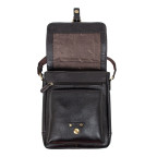 Темно-коричнева шкіряна сумка через плече А4 Ashwood Leather Benjamin Dark Brown - Фотографія № 106