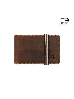 Кожаный картхолдер коричневого цвета Visconti BN1 OIL TAN